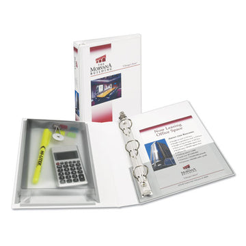 Avery® Mini Size Protect And Store View Binder With Round Rings, 3 Rings, 1" Capacity, 8.5 X 5.5, White freeshipping - TVN Wholesale